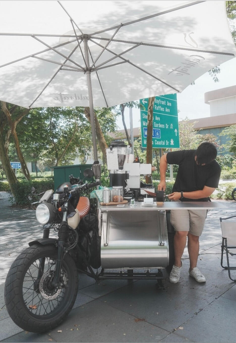 Calibrate Coffee brings specialty espresso and handcrafted milk drinks to events and pop-ups across Singapore via our unique motorcycle sidecar coffee cart. Book us for weddings, corporate events, or community gatherings. Motorcycle sidecar mobile coffee c
